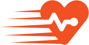 wellness heart icon orange
